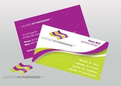 United Synergies Business Cards by Red Lid